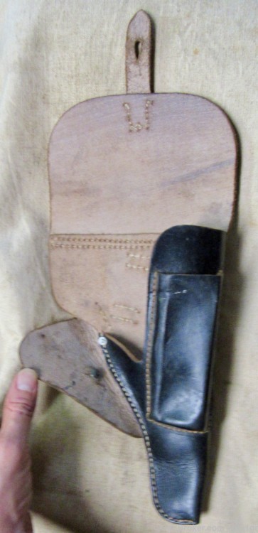 Original WWII German Late War P38 Leather Flap Holster-img-8