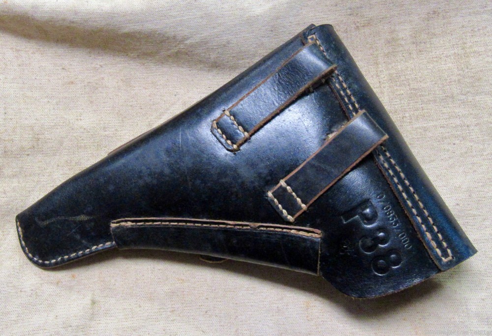 Original WWII German Late War P38 Leather Flap Holster-img-2