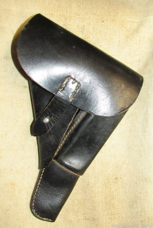 Original WWII German Late War P38 Leather Flap Holster-img-0