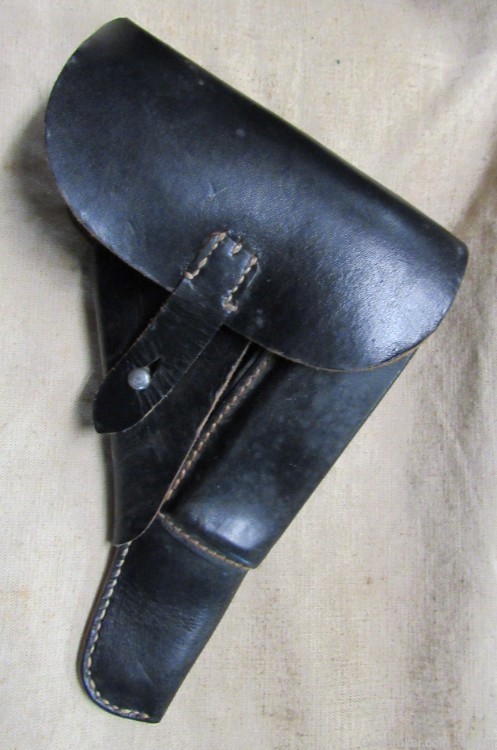 Original WWII German Late War P38 Leather Flap Holster-img-1