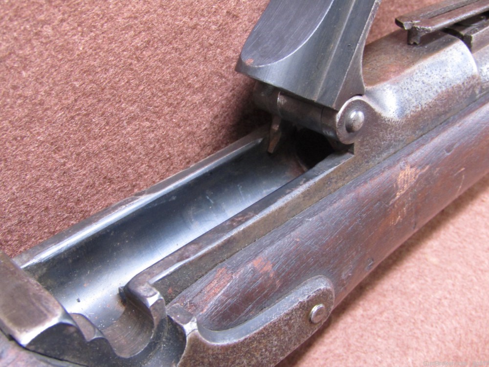 Antique US Springfield 1870 50-70 CF Cal Single Shot Trap Door Rifle-img-12