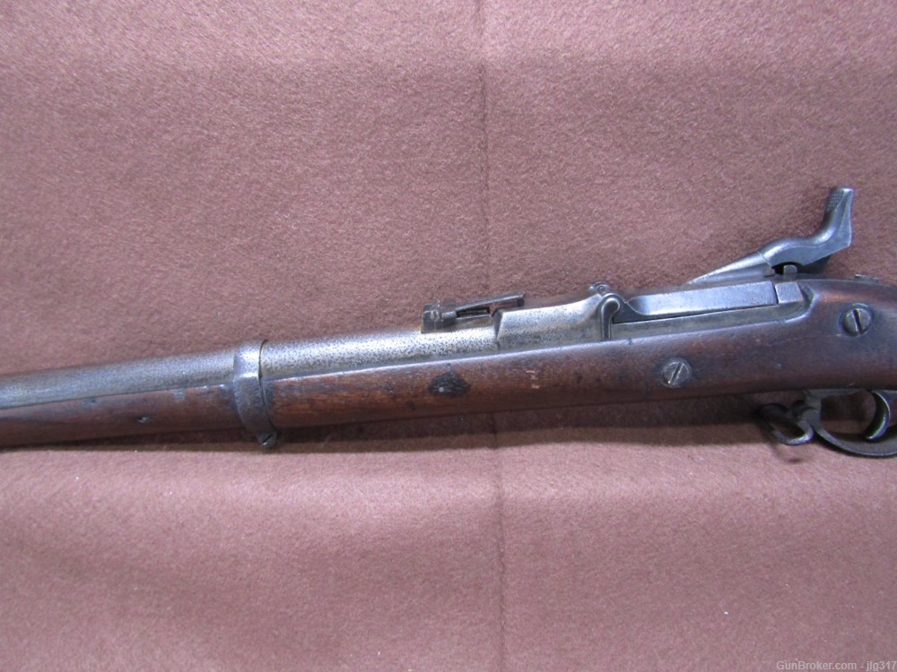 Antique US Springfield 1870 50-70 CF Cal Single Shot Trap Door Rifle-img-19