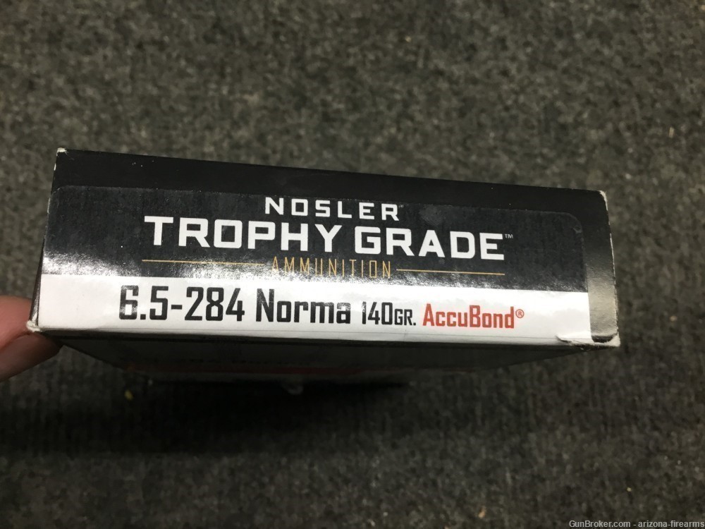 Nosler Trophy Grade 6.5 Norma 140GR Rifle Ammunition 20 Rounds-img-1