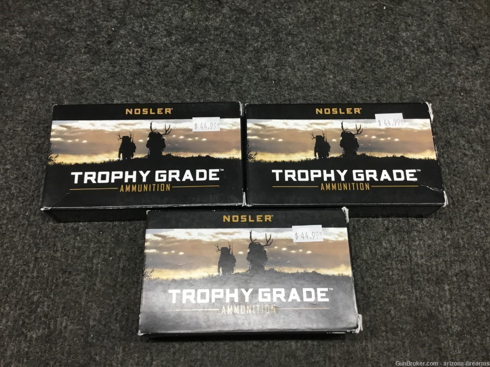 Nosler Trophy Grade .308 Win Three Boxes 60 Rounds 165 GR .308WIN-img-0