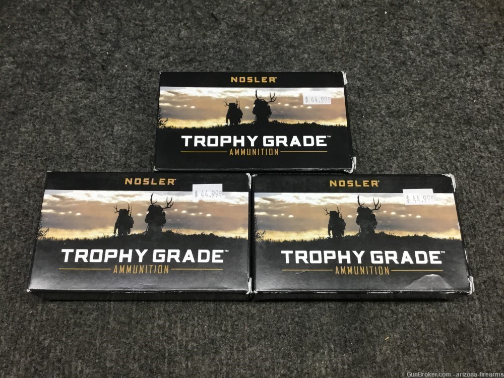 Nosler Trophy Grade .308 Win Three Boxes 60 Rounds 165 GR .308WIN-img-0