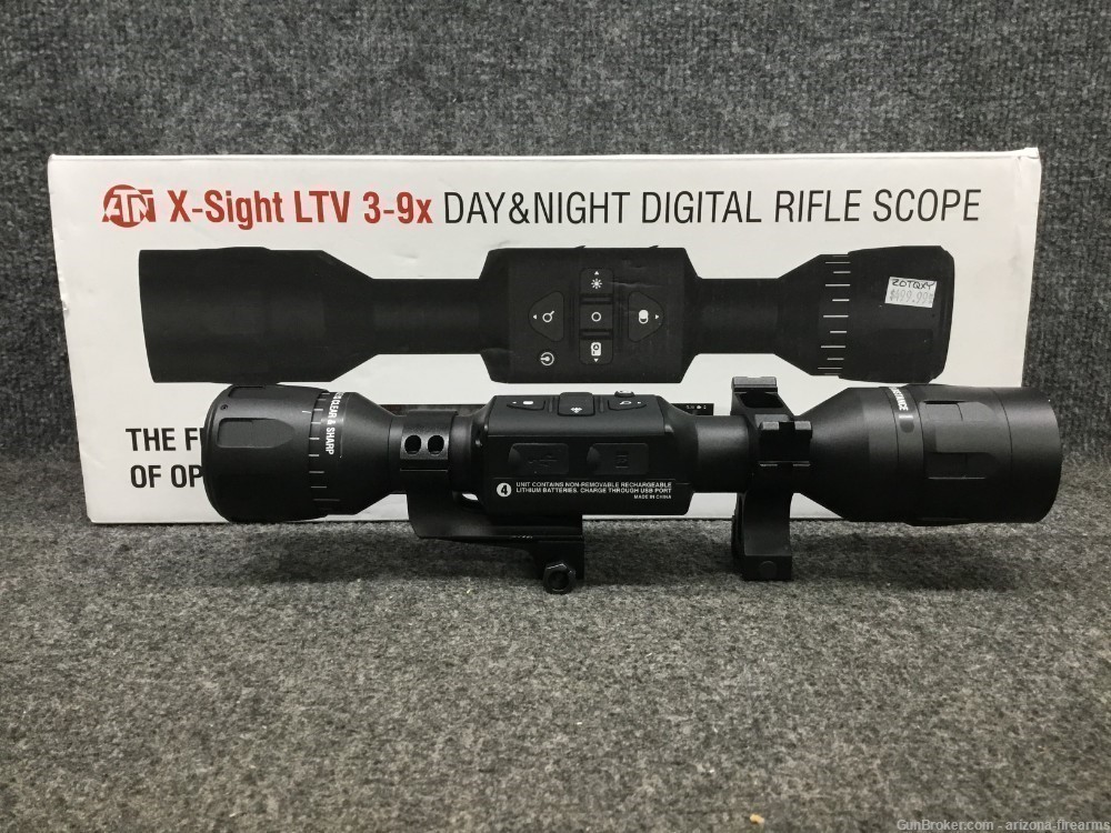 ATN X-Sight LTV 3-9X Day Or Night Digital Rifle Scope W/Box Light Charger-img-0