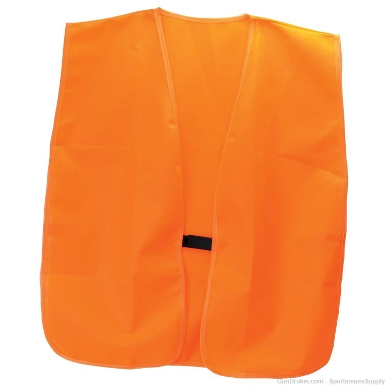 HME Safety Vest Hook and Loop Closure OSFM Orange NIB!-img-0