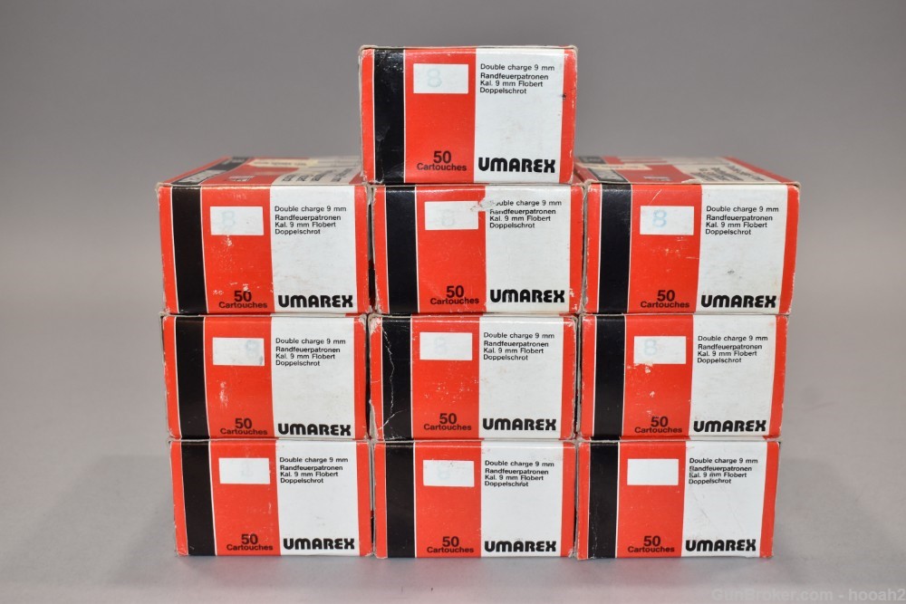 10 Boxes 500 Rds Umarex 9mm Flobert Rimfire Ammunition -img-4