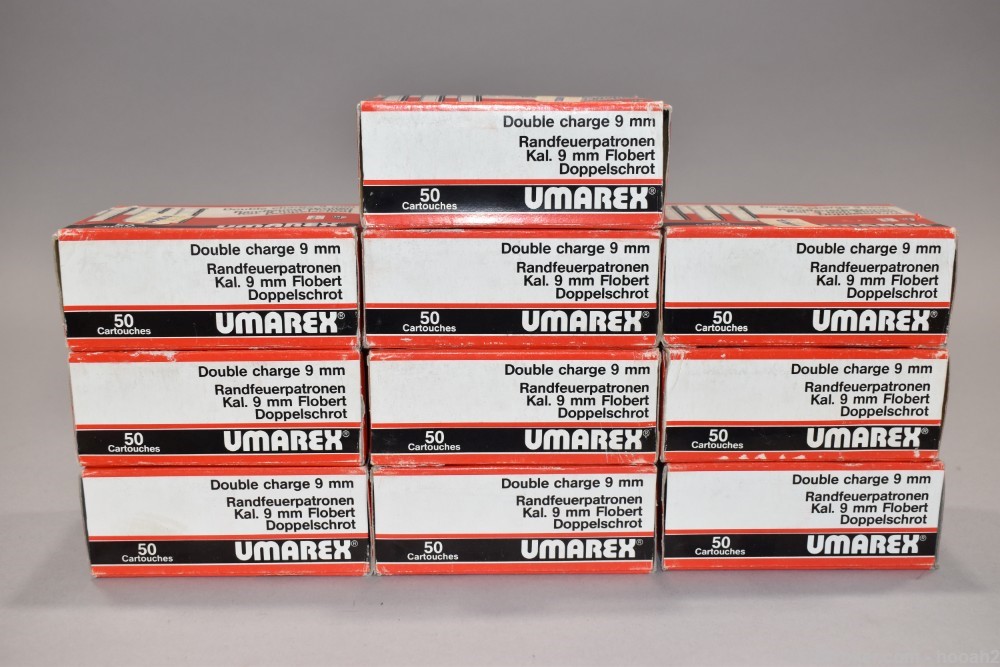 10 Boxes 500 Rds Umarex 9mm Flobert Rimfire Ammunition -img-3