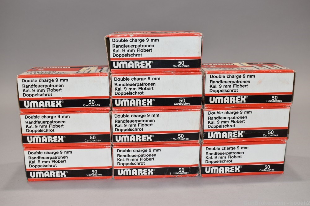 10 Boxes 500 Rds Umarex 9mm Flobert Rimfire Ammunition -img-5