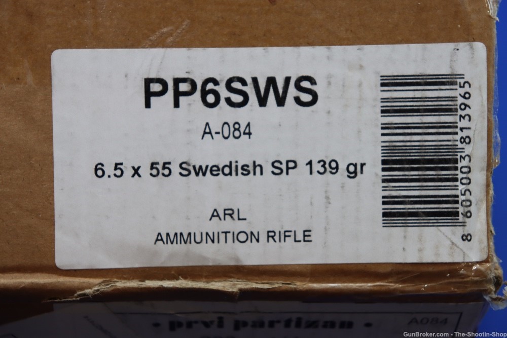 Prvi Partizan PPU 6.5X55 SWEDISH Rifle Ammunition 200RD Ammo Case 139GR SP -img-6