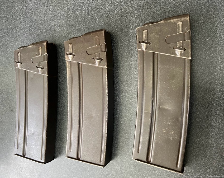 HK CETME .308 Steel 30Rnd Curved Magazines HK91 G3 - Rare (x3 mags)-img-0