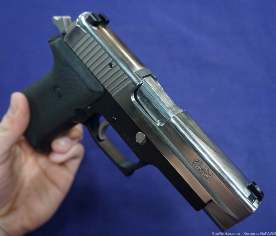 Sig Sauer P220 Double Action .45ACP SIGARMS Made in Germany - Polished-img-8
