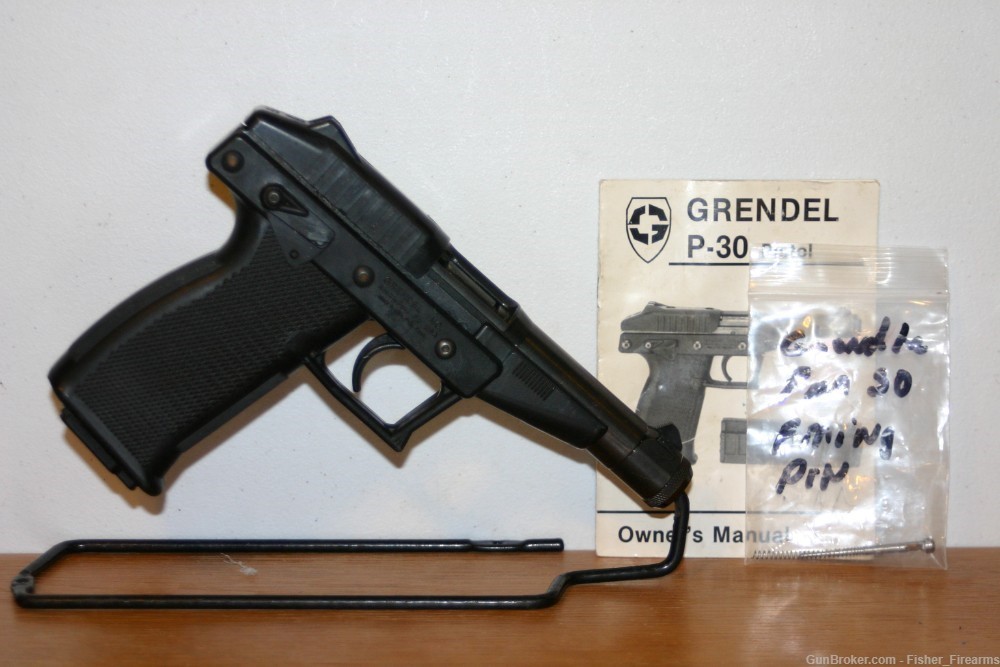 Grendel P-30 .22 Mag 5"  with Owner's manual and extra firing Pin-img-0