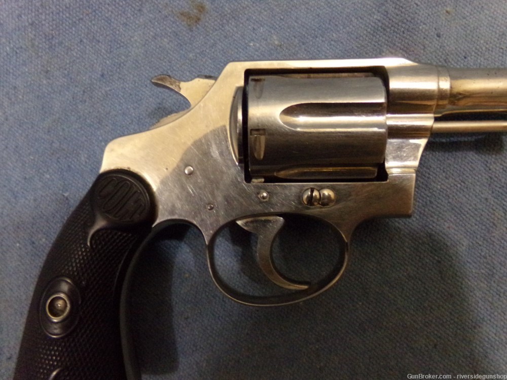 Colt Police Positive, 1st issue, 38 Special, Nickel, made in 1923-img-6