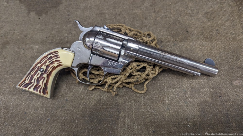 High Standard Double Nine W-101 22LR revolver 5.5" nickel-img-0