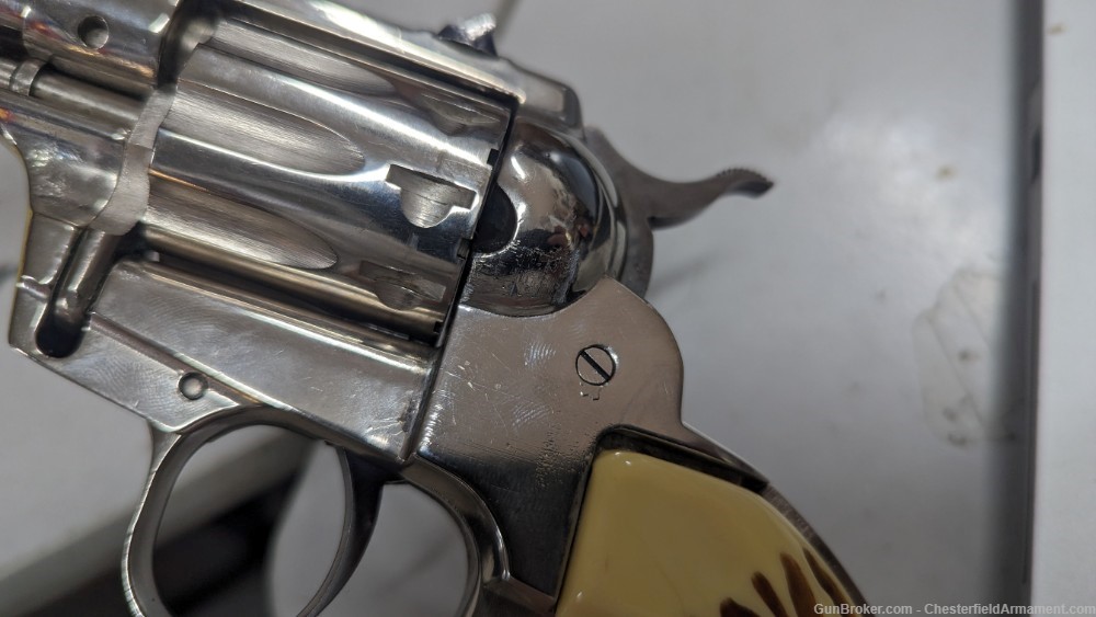 High Standard Double Nine W-101 22LR revolver 5.5" nickel-img-17