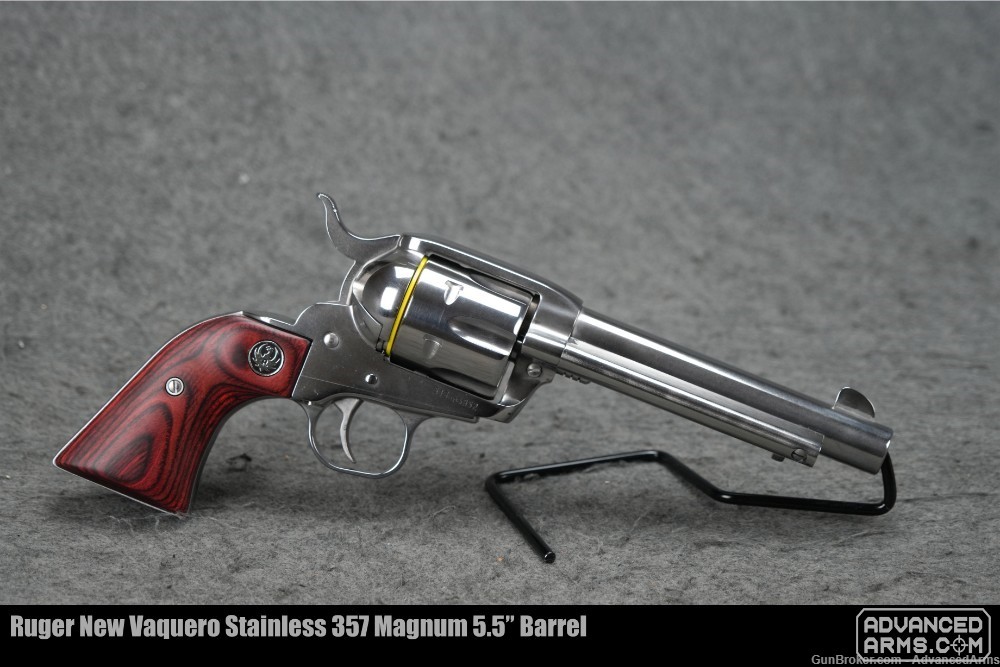Ruger New Vaquero Stainless 357 Magnum 5.5” Barrel-img-1