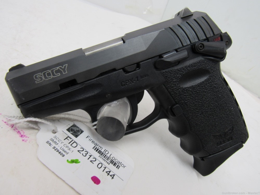  Nice SCCY CPX-1 DAO 9MM 3.1"Brl w/Thumb Safety No Reserve-img-0