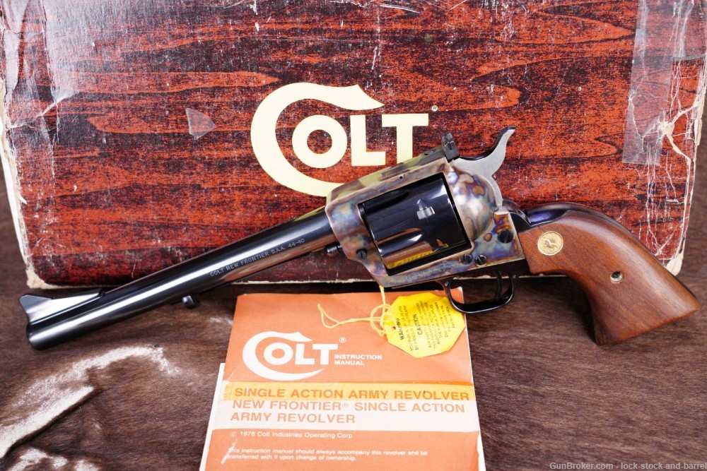Colt New Frontier Single Action Army SAA 7.5" .44-40 WCF Revolver, 1980-img-3