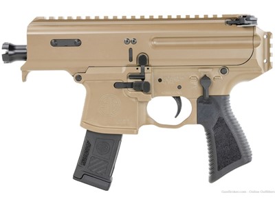 Sig Sauer MPX Copperhead 9mm Pistol 3.5" 20+1 FDE PMPX-3B-CH-NB NO BRACE