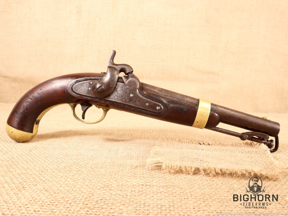 H. Aston, Henry Aston, Model 1842 Percussion Pistol .54 Cal. Mfg. 1847-img-1
