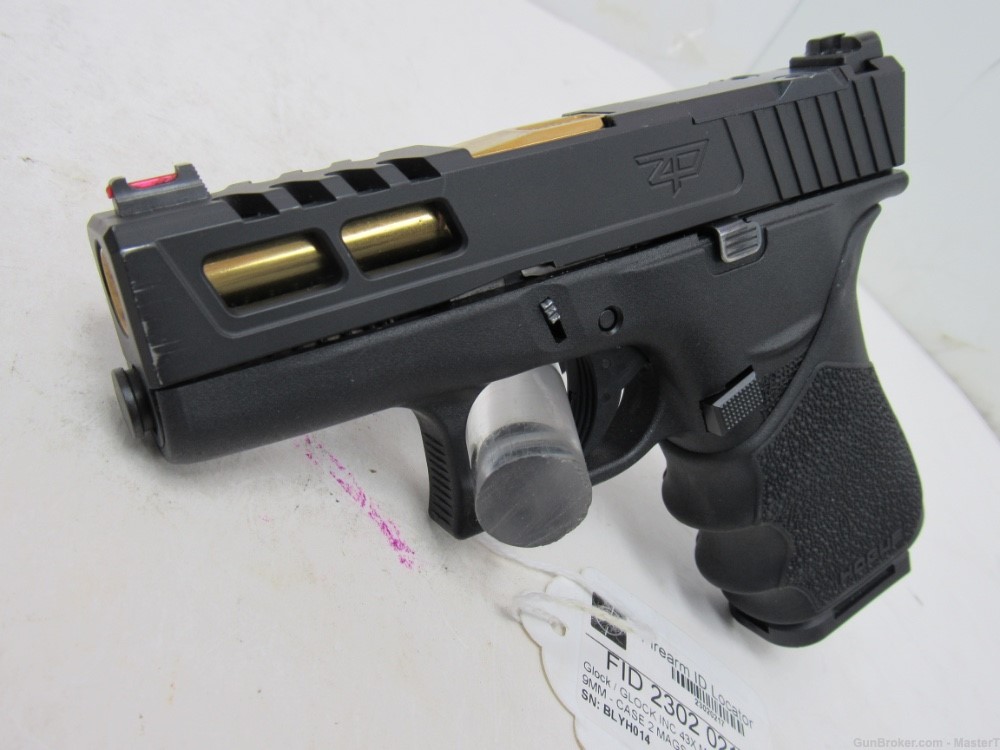 Glock / Zaffiri MOS 43X Custom 9mm $.01 Start No Reserve-img-0