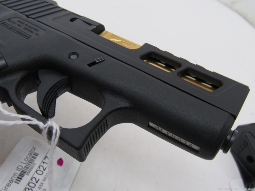 Glock / Zaffiri MOS 43X Custom 9mm $.01 Start No Reserve-img-17
