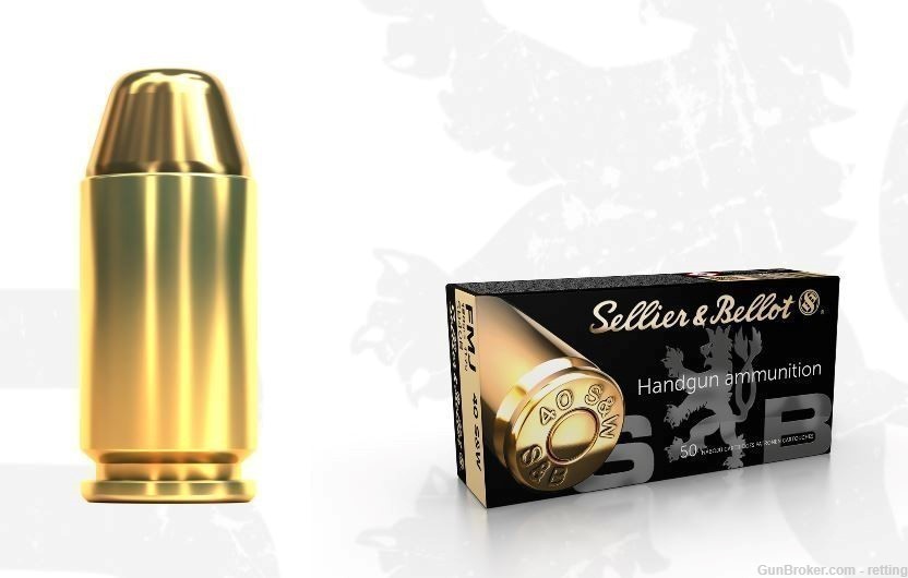 Sellier & Bellot S&B .40 S&W FMJ S40B 180 gr 1000 Round Case-img-0
