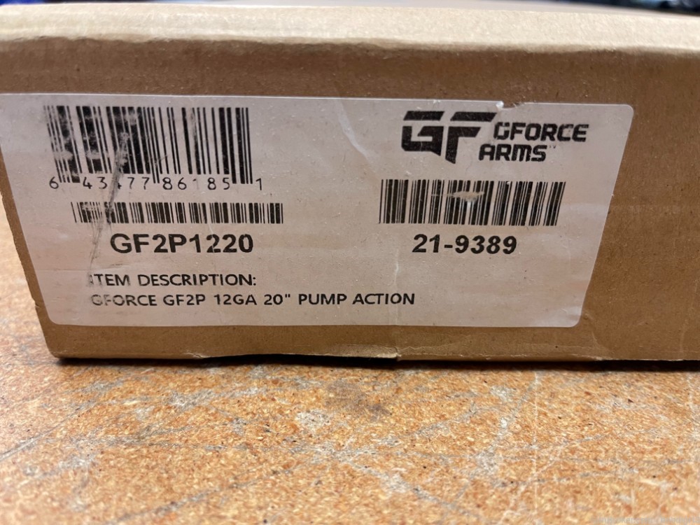 GForce Arms GF2P 12 Gauge Tactical Pump Shotgun GF2P1220 4+1 20" NO CC FEES-img-3
