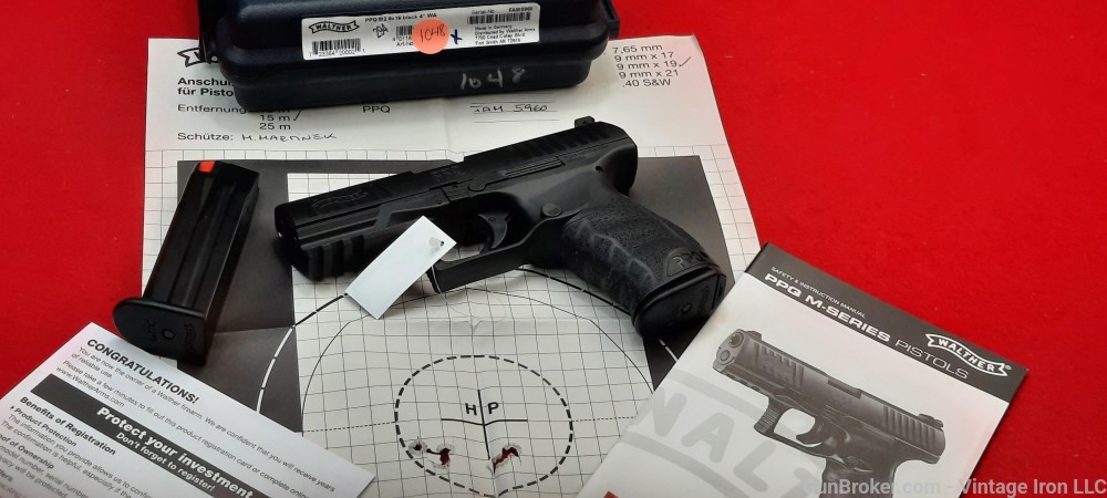 Walther PPQ M2 9mm with (2) 15 round mags. NIB! NR-img-4