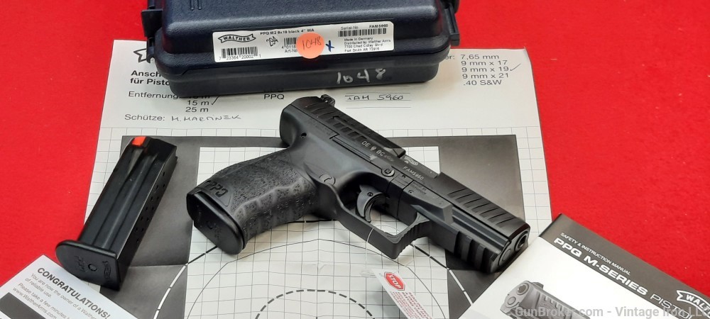 Walther PPQ M2 9mm with (2) 15 round mags. NIB! NR-img-0
