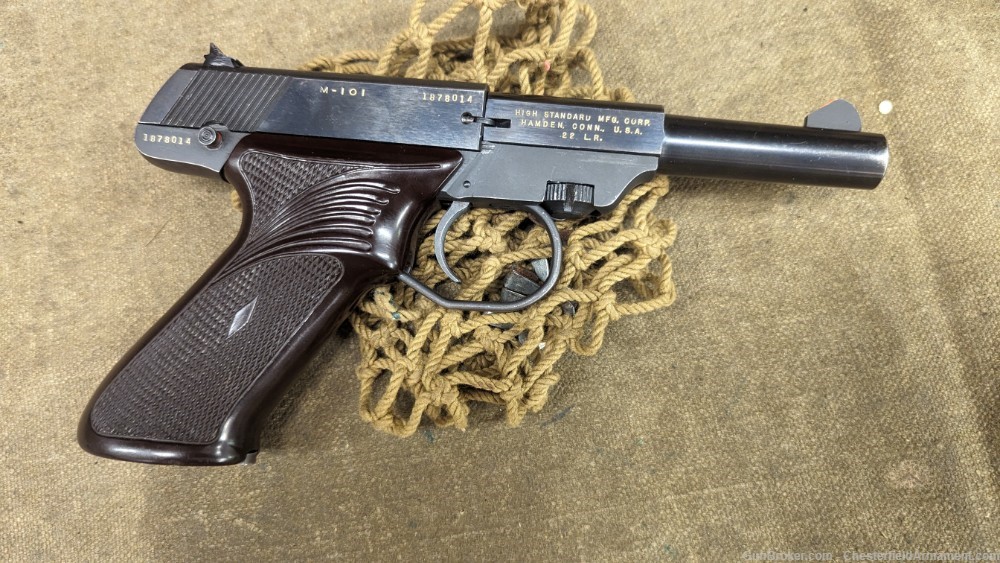 High Standard Dura-Matic M-101 22LR pistol C&R 1967-img-0