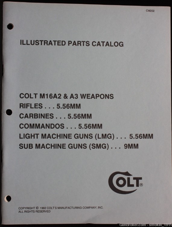 Lot of 7 Colt & Military Colt Manuals; USED-img-6