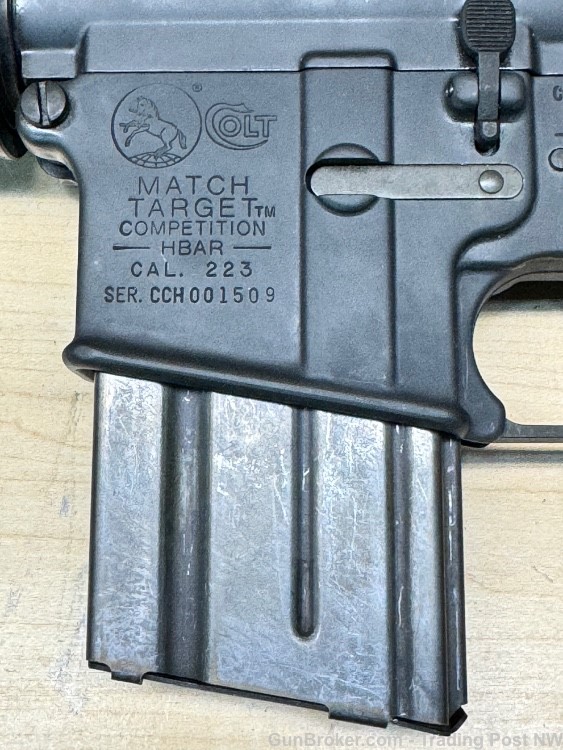 Colt HBAR Match Target Competition- .223 Rem- 20" Barrel- 1998- w/ Colt Mag-img-2