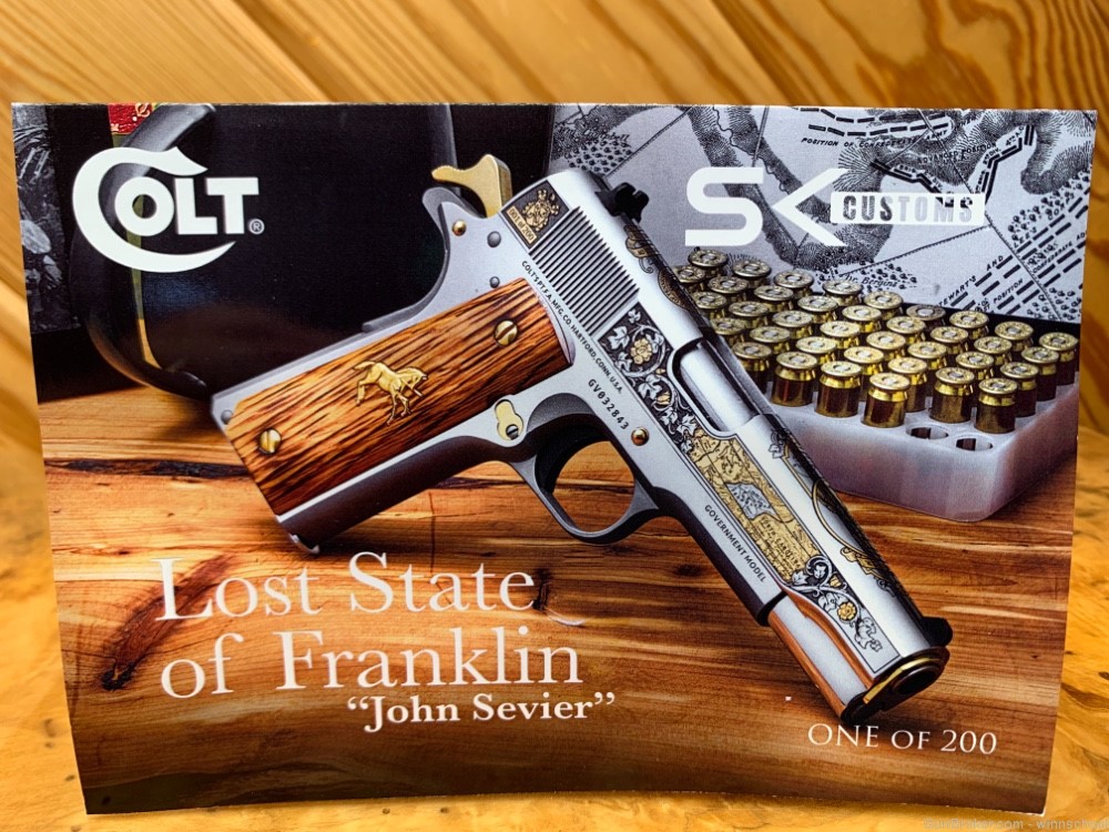 ENGRAVED COLT 1911 GOVERNMENT LOST STATE OF FRANKLIN .45ACP 32 OF 200-img-13