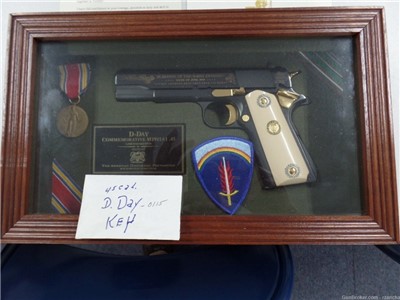 D-Day Commemorative M1911A1 .45 With display case and key 1 of 1000 #115