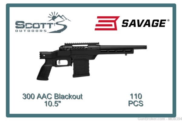 Savage 110 PCS 300 AAC Blackout 10.5"-img-0