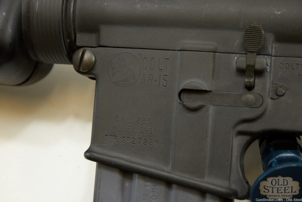  Colt SP1 AR15 .223 MFG 1973 C&R Retro M16A1 Style No Fencing W/ Box-img-27