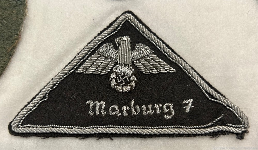 Vintage Original WW2 German DRK EM/NCOs National Eagle Sleeve Patch -img-0