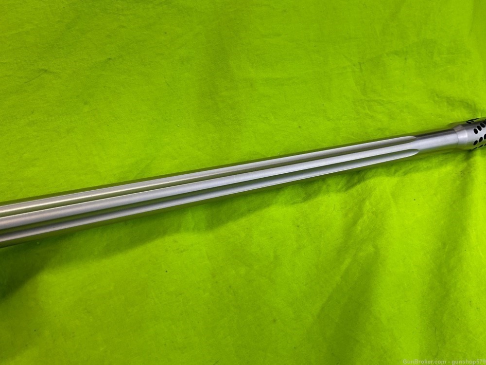 Custom Savage 10 110 Bolt Stainless Heavy Fluted 26 In Ported 300 WSM Short-img-8