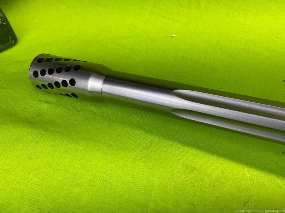 Custom Savage 10 110 Bolt Stainless Heavy Fluted 26 In Ported 300 WSM Short-img-23