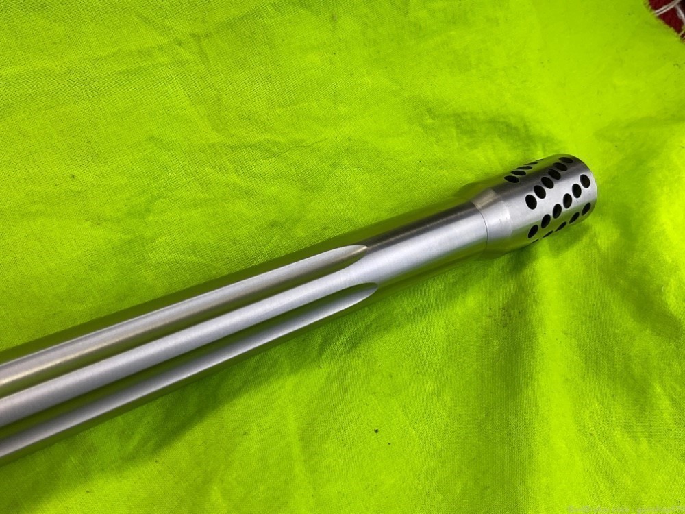 Custom Savage 10 110 Bolt Stainless Heavy Fluted 26 In Ported 300 WSM Short-img-9
