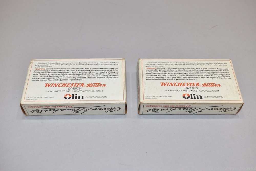 2 Boxes 40 Rds Oliver Winchester 38-55 255 G SP Collectible Ammunition-img-2