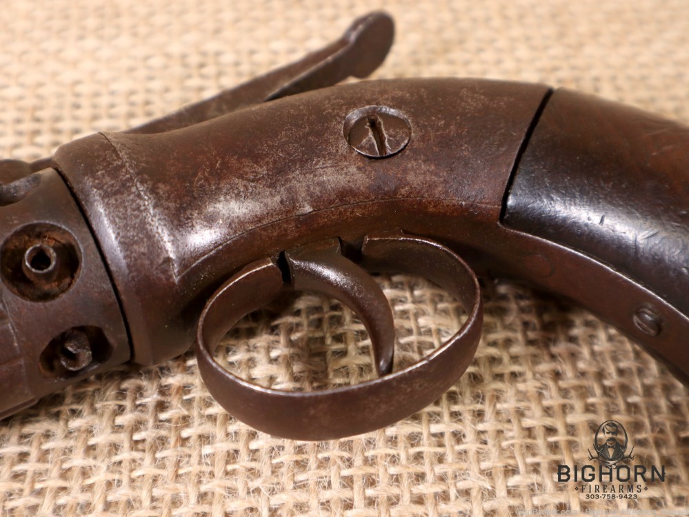 1800's Stocking and Co., Worchester, Single Action 6rd. Pepper Box Revolver-img-18