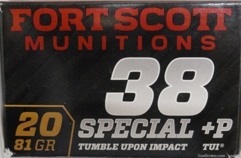 Fort Scott 38 Spec+P 81 gr Solid Copper Tumble Upon Impact DEFENSE 20 RdBox-img-3