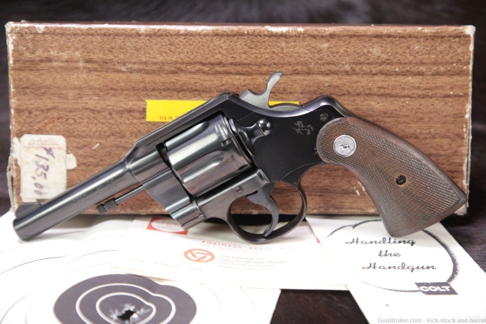 Post War Colt Official Police 4" .22 LR Long Rifle DA/SA Revolver 1965 C&R-img-3