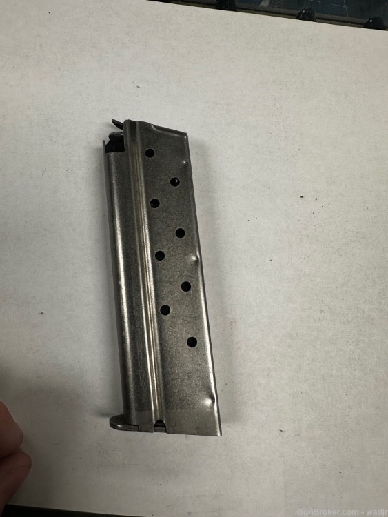 USED COLT 1911 9MM 9RD MAGAZINE STAINLESS -img-1