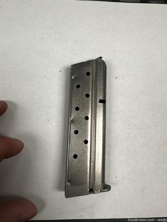 USED COLT 1911 9MM 9RD MAGAZINE STAINLESS -img-0