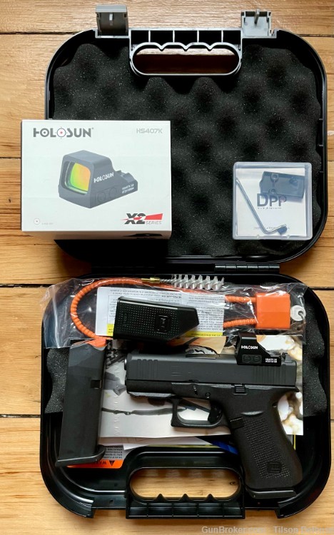 GLOCK 43X MOS w/ Holosun 407K Red Dot Optic - 9mm Pistol - FACTORY NEW!-img-1